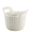 Ver imagem 1 de CESTO ORGANIZADOR KNIT TRANÇADO REDONDO 3L CURVER OASIS BRANCO