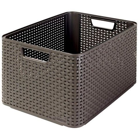 Cestos Organizadores 30L Style Curver Marrom