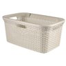 CESTA DE ROUPAS 45L CHIC STYLE CURVER OFF BRANCO - 1