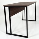 Ver imagem 3 de Mesa Escrivaninha Office Tampo Grosso Industrial 1,26m Castaine/Preto