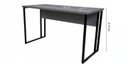 Ver imagem 4 de Mesa Escrivaninha Office Tampo Grosso Industrial 1,26m Castaine/Preto