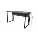 Ver imagem 4 de Mesa Escrivaninha Office Tampo Grosso Industrial 1,26m Castaine/Preto