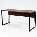 Ver imagem 1 de Mesa Escrivaninha Office Tampo Grosso Industrial 1,26m Castaine/Preto