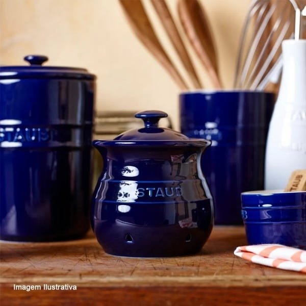 Porta Utensílios Staub, 11 cm, Azul Marinho, Cerâmica - 2