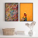 Ver imagem 2 de Kit 2 Quadros Decorativos Bahia- Fotografia Baiana 33x24cm - com Vidro:madeira Preta