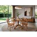 Ver imagem 1 de Conjunto de Mesa Redonda com 4 Cadeiras Milena Madeira Natural