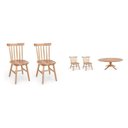 Ver imagem 6 de Conjunto de Mesa Redonda com 4 Cadeiras Milena Madeira Natural