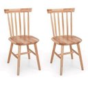 Ver imagem 3 de Conjunto de Mesa Redonda com 4 Cadeiras Milena Madeira Natural