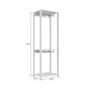 Ver imagem 5 de Guarda Roupa Closet Crpro-CLO003 2 Prateleiras MDP 60cm Branco Multimóveis
