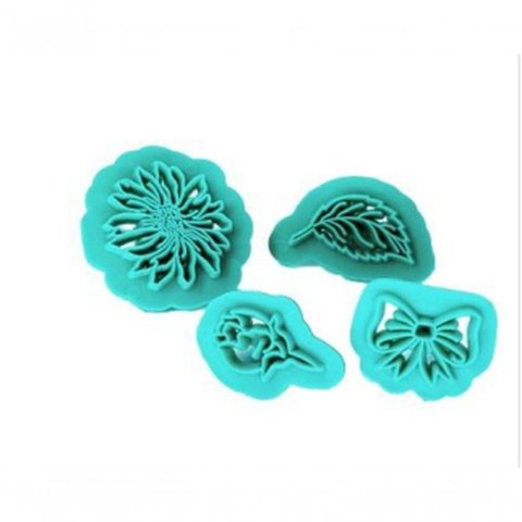 Kit Marcador Flores Folha e Laço (jardim Encantado) Floresta Arabesco 4 Peças