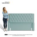 Ver imagem 7 de Cabeceira Atena para Cama Box Queen Size 160cm Capitonê com Frame Veludo Acqua - Abmaza