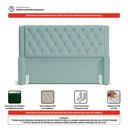 Ver imagem 6 de Cabeceira Atena para Cama Box Queen Size 160cm Capitonê com Frame Veludo Acqua - Abmaza