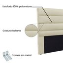 Ver imagem 3 de Cabeceira King 1,95m La Italiana Veludo - Pallazio