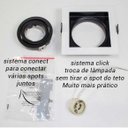 Ver imagem 3 de Embutido Dicróica Conecta NS7001P Branco/Preto - Bella Iluminação