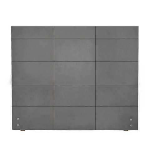 Cabeceira Larissa 100cm para Colchão Solteiro Suede Grafite - Aurora Line