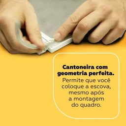 Tela Mosquiteira Removível para Janela 0,80m X 0,80m Alumínio Branco - 4