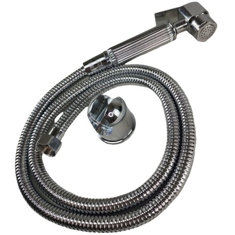Ducha Higienica Metal Luxo Banheiro Chuveirinho Intimo Suporte Cromo Bide Banho