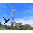 Ver imagem 2 de Bebedouro de vidro grande americano com prato para beija flor e pássaros ar livre