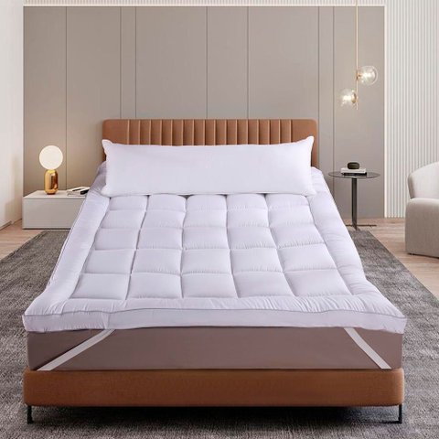 Pillow Top Super Macio Casal 138x188x7cm 1000g Fibra Siliconizada Sonhare Plume