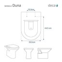 Ver imagem 2 de Tampa de Vaso Sanitário Decorado Duna Preto para Bacia Deca