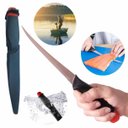 Ver imagem 1 de Faca Fileteira Flutuante Pesca Cortar Filetar Limpar Peixe