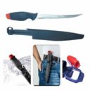 Ver imagem 2 de Faca Fileteira Flutuante Pesca Cortar Filetar Limpar Peixe