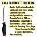 Ver imagem 5 de Faca Fileteira Flutuante Pesca Cortar Filetar Limpar Peixe
