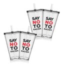 Ver imagem 2 de 4 Copos com Tampa e Canudo Say no Racism