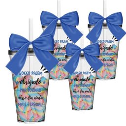 Kit 4 Copos Lembrancinha Personalizados Agradecimento Pajem - 2