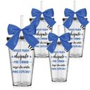 Ver imagem 1 de Kit 4 Copos Lembrancinha Personalizados Agradecimento Pajem