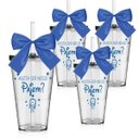 Ver imagem 1 de Kit 4 Copos Lembrancinha com Laço Personalizados Pajem - Disney