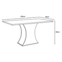 Ver imagem 4 de Mesa Jantar Luiza 160 6 Cadeiras Ivy Caramelo - Henn