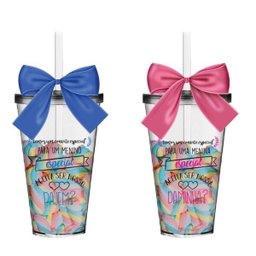 Kit 2 Copos Lembrancinha com Laço para Pajem e Daminha Acrílico - 2