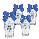 Ver imagem 1 de Kit 4 Copos Lembrancinha com Laço Personalizados para Pajem
