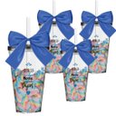 Ver imagem 2 de Kit 4 Copos Lembrancinha com Laço Personalizados para Pajem