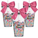 Ver imagem 2 de Kit 3 Copos Convite com Laço Personalizado Daminha Acrílico