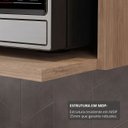 Ver mais imagens de Suporte Microondas e Forno Elétrico Aéreo 60cm Itália Castanho - Lumil