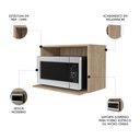 Ver imagem 3 de Suporte Microondas e Forno Elétrico Aéreo 60cm Itália Castanho - Lumil