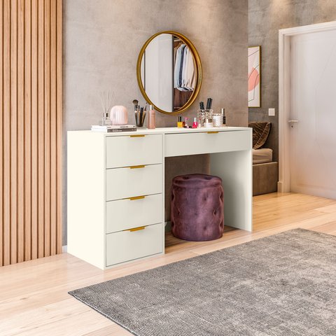 Penteadeira com Porta Objetos e 5 Gavetas Vita Yescasa