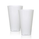 Ver imagem 1 de Kit 4 Copos Big Drink Branco 550 ml Acrílico Poliestireno
