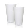 Kit 4 Copos Big Drink Branco 550 ml Acrílico Poliestireno - 1