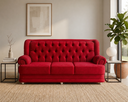 Ver imagem 6 de Sofá 2,00m 3 Lugares Suede Finlândia Vermelho