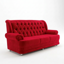 Ver imagem 7 de Sofá 2,00m 3 Lugares Suede Finlândia Vermelho