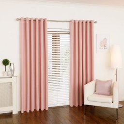 Cortina Salmão para Sala/Quarto 300x250 para varão - FABRITEX ENXOVAIS - 1
