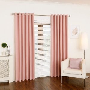 Cortina Salmão para Sala/Quarto 300x250 para varão - FABRITEX ENXOVAIS