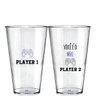 Kit 2 Copo 550 ml - Player 1&2 - Para Dia dos Namorados - 1