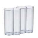 Ver imagem 2 de Kit 4 Copos Tubo 300 ml Transparente de Acrílico