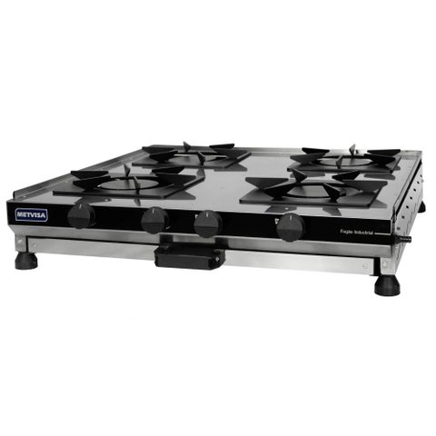 Fogão Industrial de Mesa Metvisa 4 Bocas Fgim4b