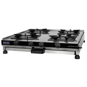Fogão Industrial de Mesa Metvisa 4 Bocas Fgim4b