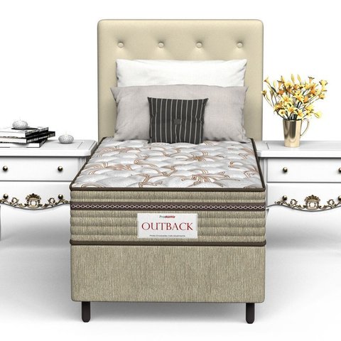 Colchão Solteiro Mola Ensacada Prodormir Outback New Marrom
